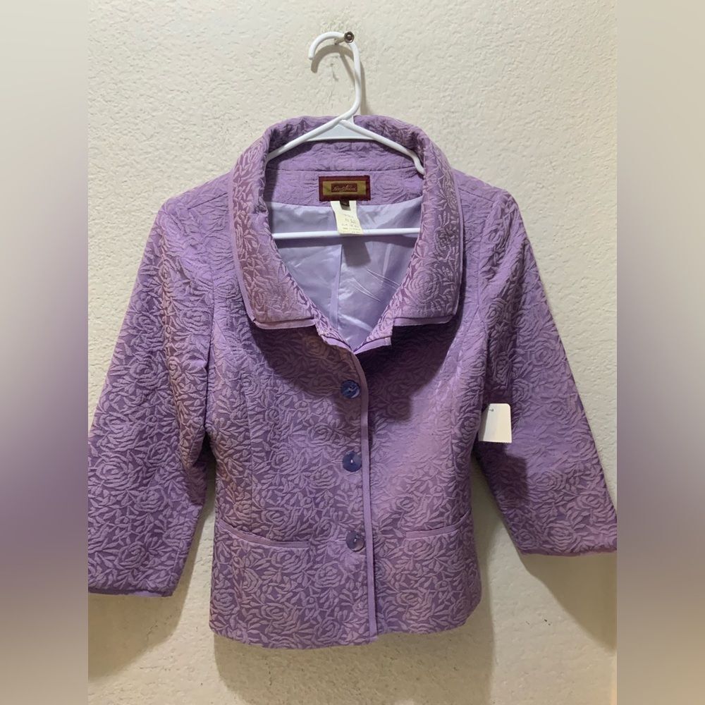 Vintage Renato Nucci designer floral  blazer 38 made in France
